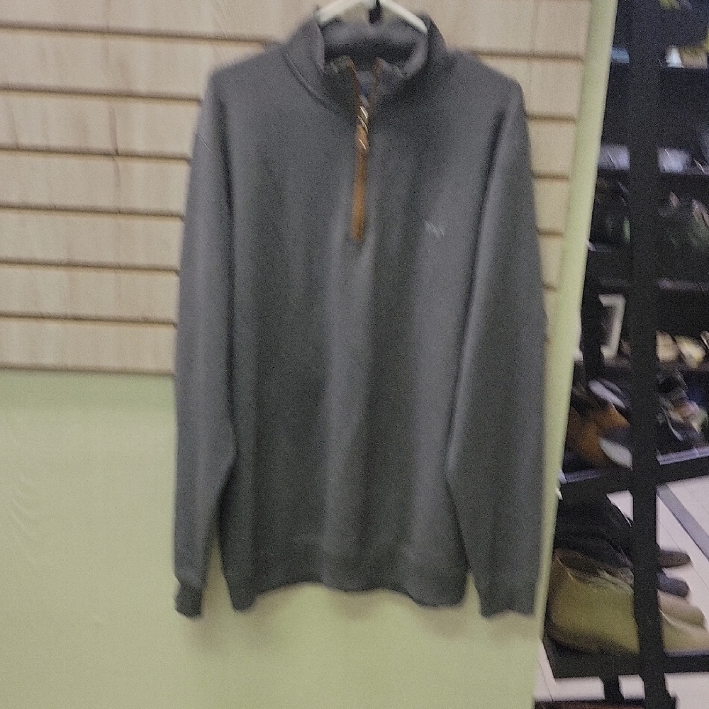 Men's Gray Zip-Up Sweater